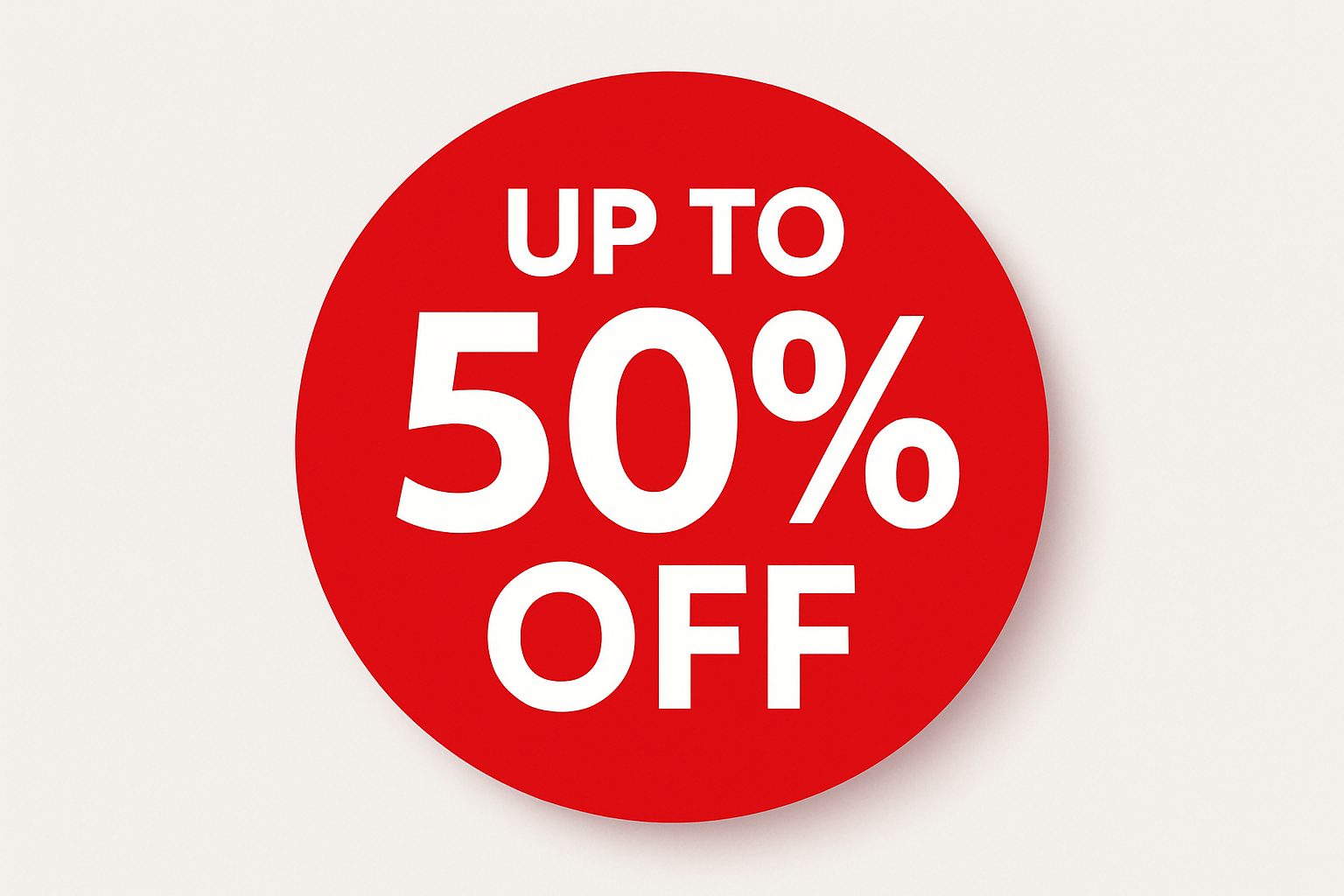 Up To - 50% Off icon